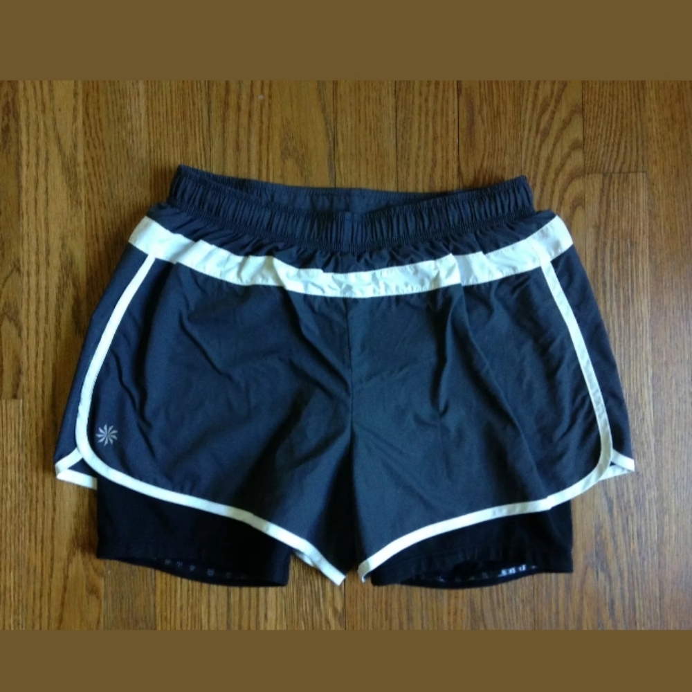 ATHLETA 2 in 1 Athletic Shorts Compression Size S